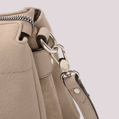 BORSA A TRACOLLA CON FIANCHI EFFETTO CAMOSCIO