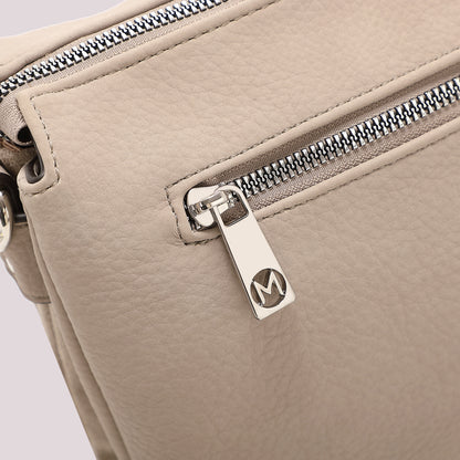 BORSA A TRACOLLA CON FIANCHI EFFETTO CAMOSCIO