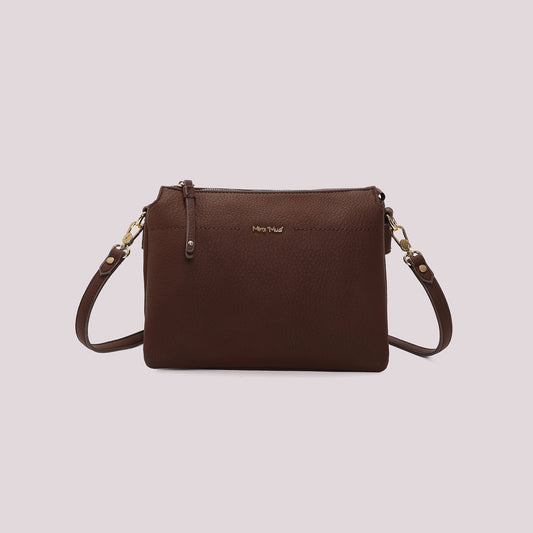 BORSA A TRACOLLA CON FIANCHI EFFETTO CAMOSCIO
