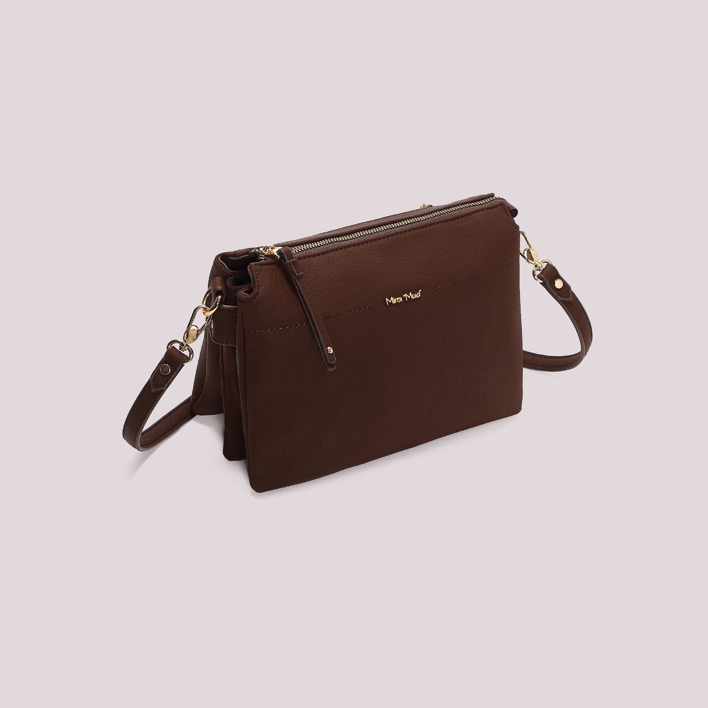 BORSA A TRACOLLA CON FIANCHI EFFETTO CAMOSCIO