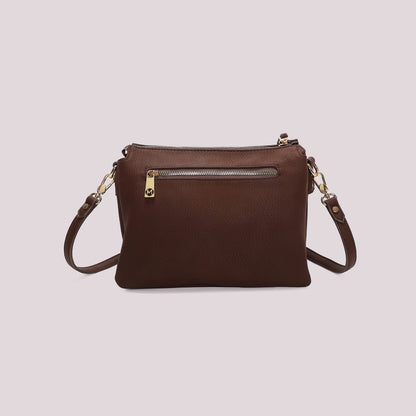 BORSA A TRACOLLA CON FIANCHI EFFETTO CAMOSCIO