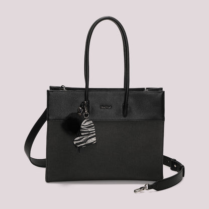 BORSA TOTE CON CHARM E CUORE