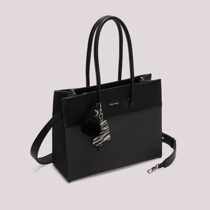 BORSA TOTE CON CHARM E CUORE