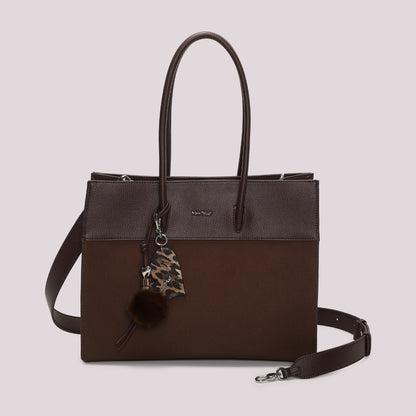 BORSA TOTE CON CHARM E CUORE