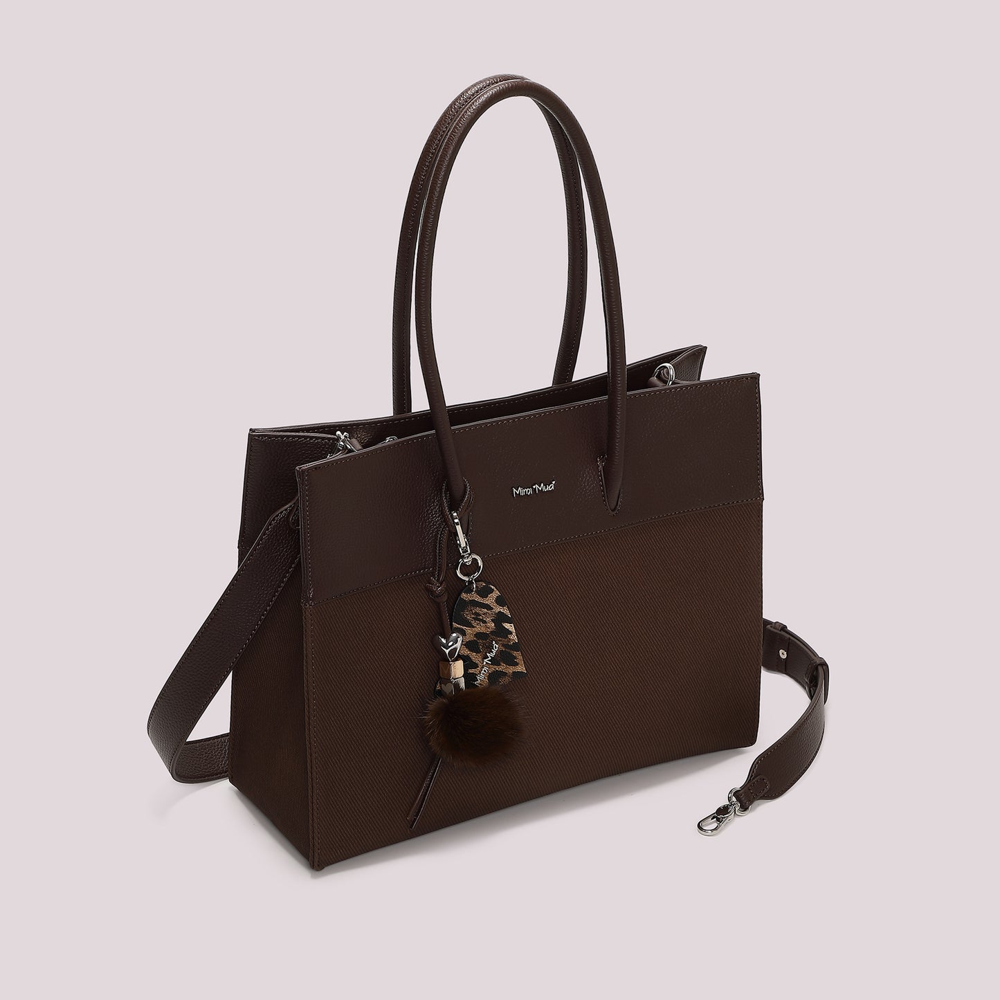 BORSA TOTE CON CHARM E CUORE