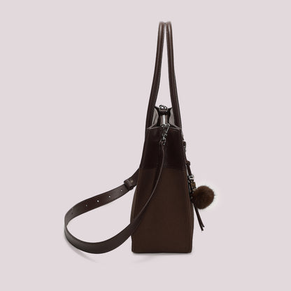 BORSA TOTE CON CHARM E CUORE