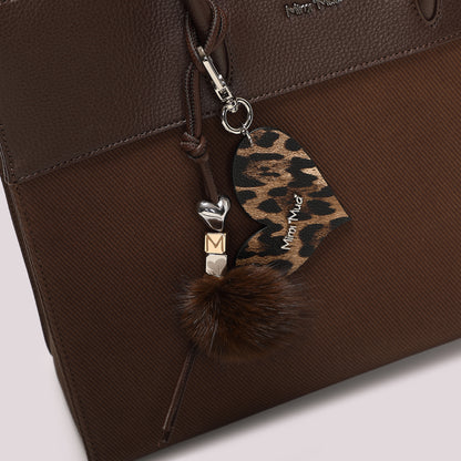 BORSA TOTE CON CHARM E CUORE