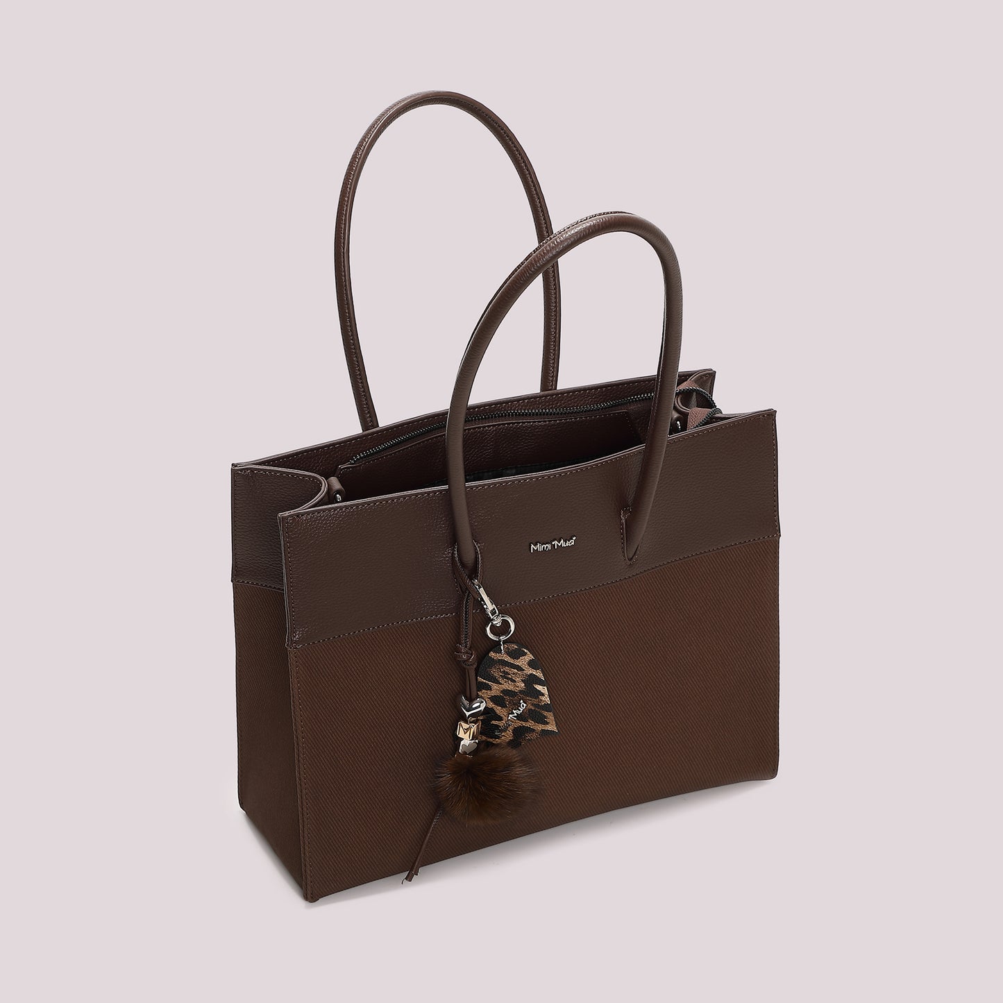 BORSA TOTE CON CHARM E CUORE