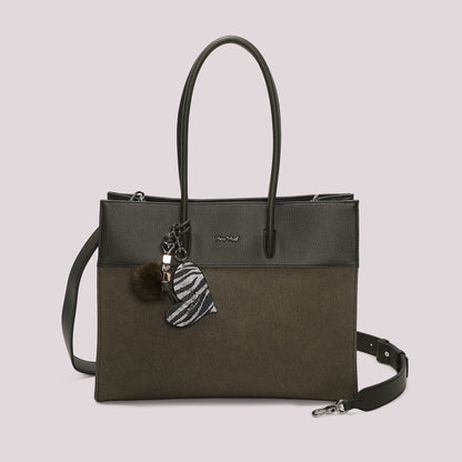 BORSA TOTE CON CHARM E CUORE