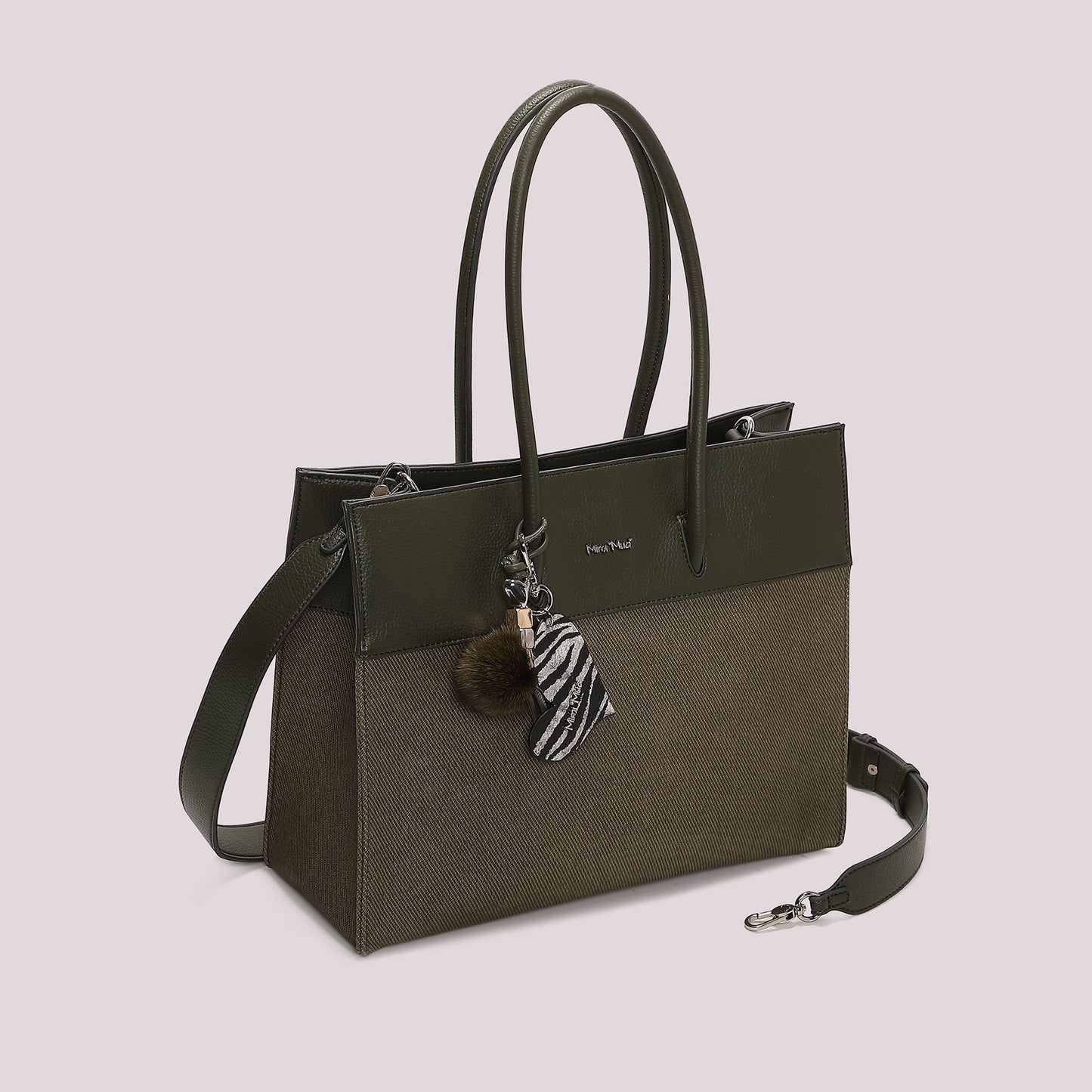 BORSA TOTE CON CHARM E CUORE
