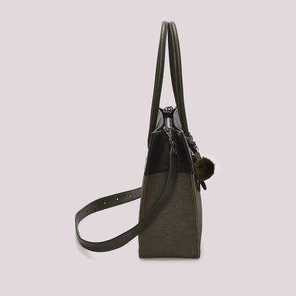 BORSA TOTE CON CHARM E CUORE