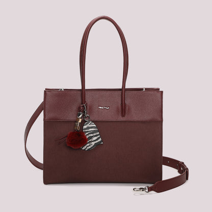 BORSA TOTE CON CHARM E CUORE
