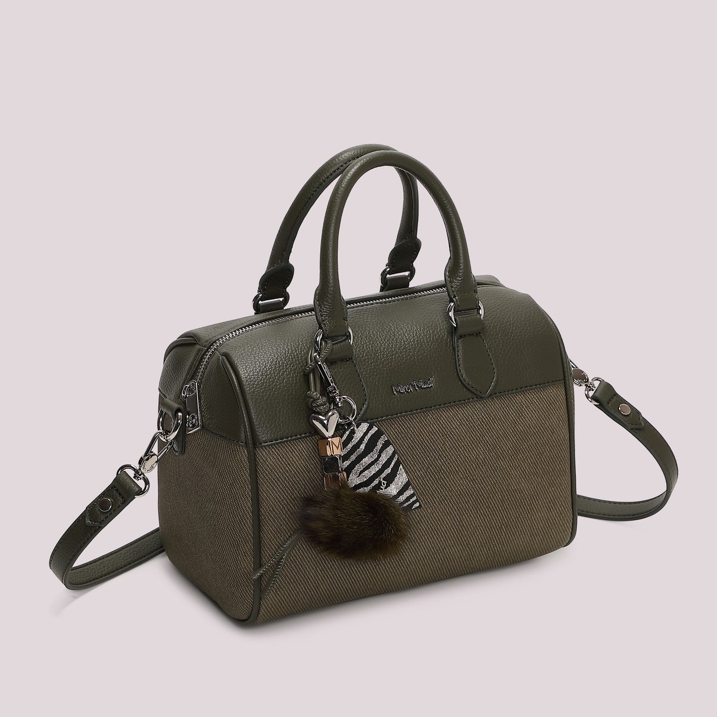 BORSA BAULETTO CON CHARM E CUORE