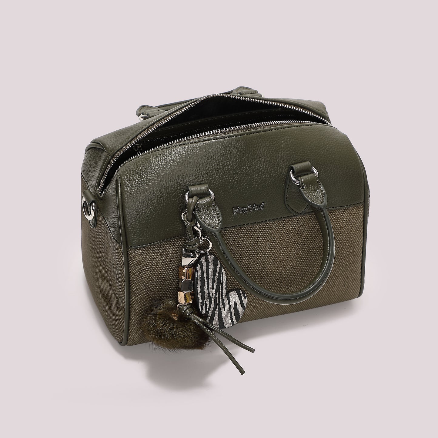 BORSA BAULETTO CON CHARM E CUORE