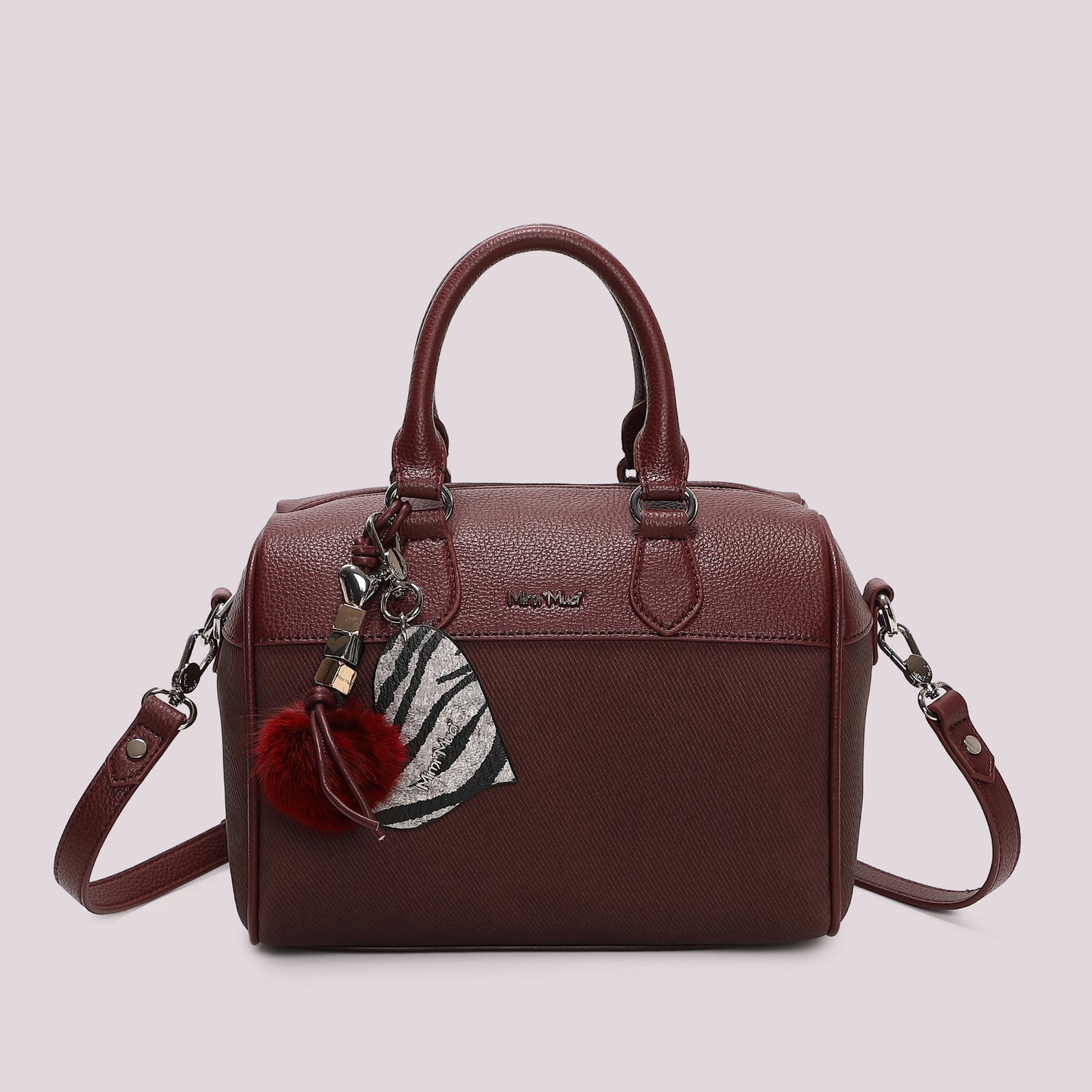 BORSA BAULETTO CON CHARM E CUORE