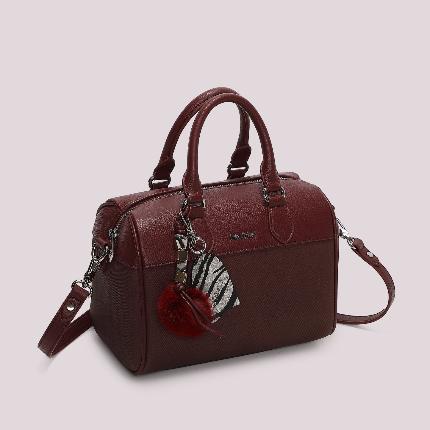 BORSA BAULETTO CON CHARM E CUORE