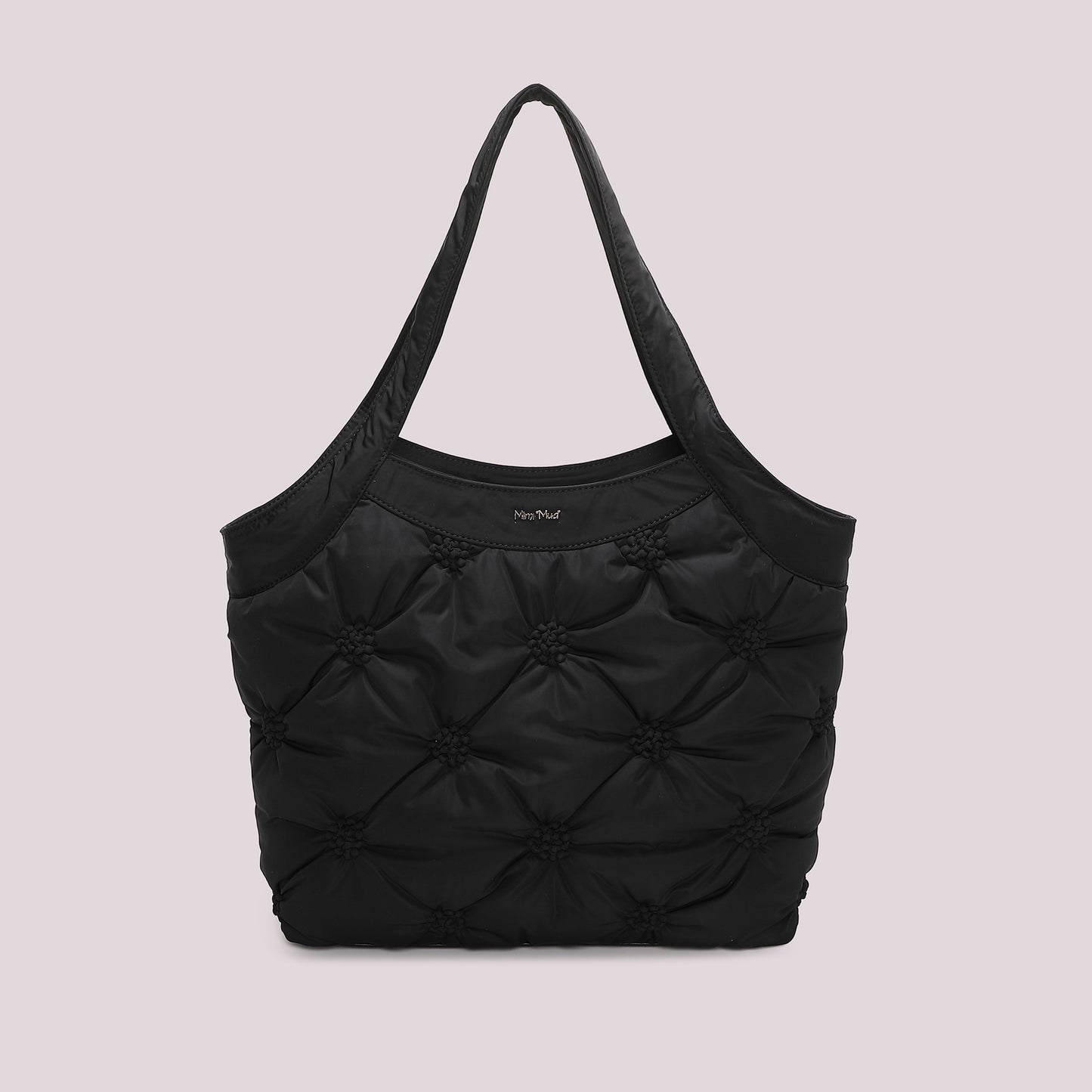 BORSA SHOPPING EFFETTO PIUMINO