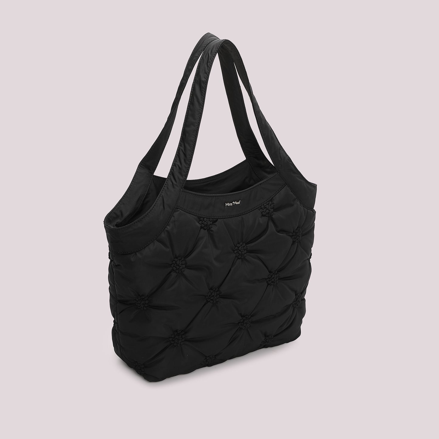 BORSA SHOPPING EFFETTO PIUMINO