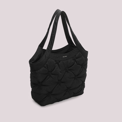 BORSA SHOPPING EFFETTO PIUMINO