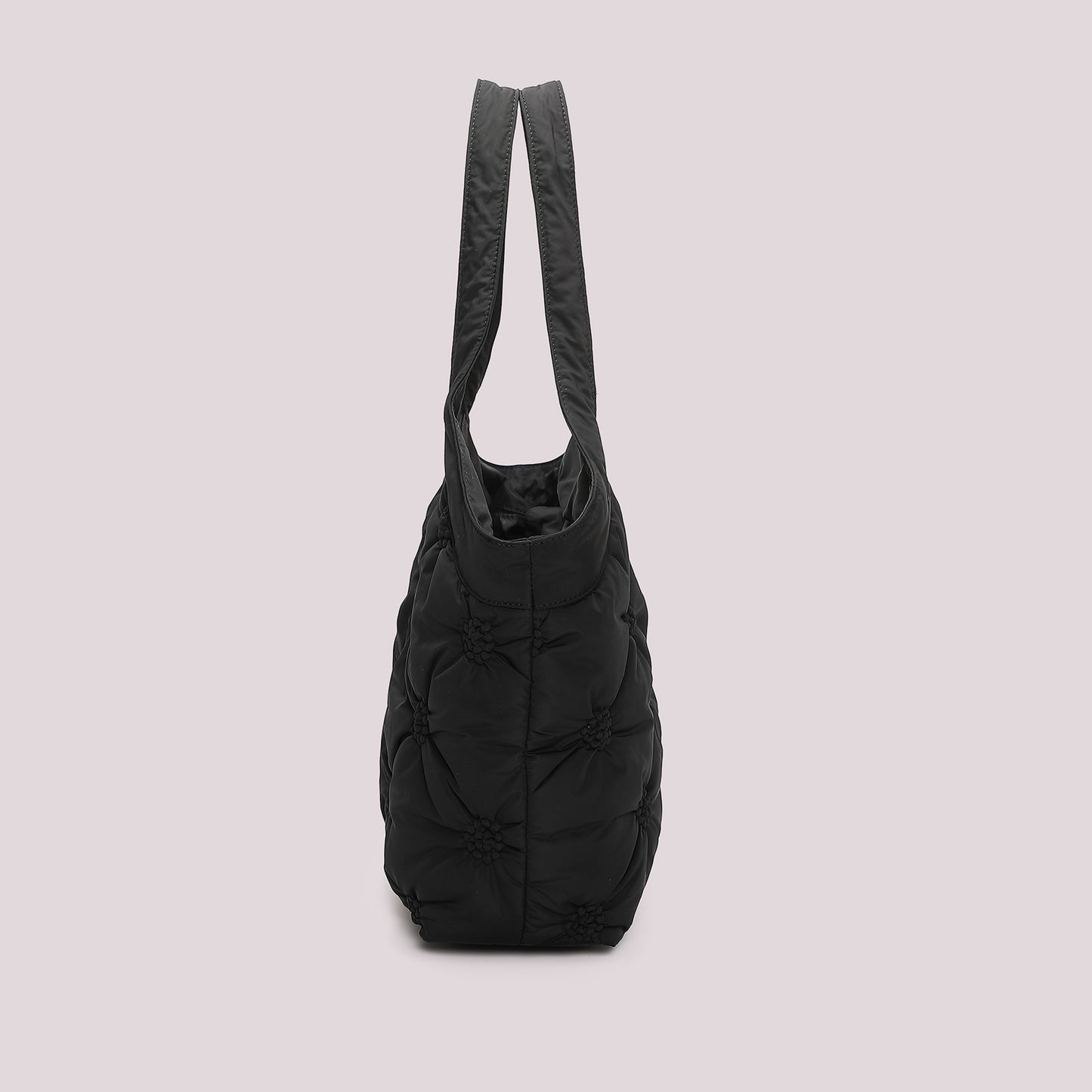 BORSA SHOPPING EFFETTO PIUMINO