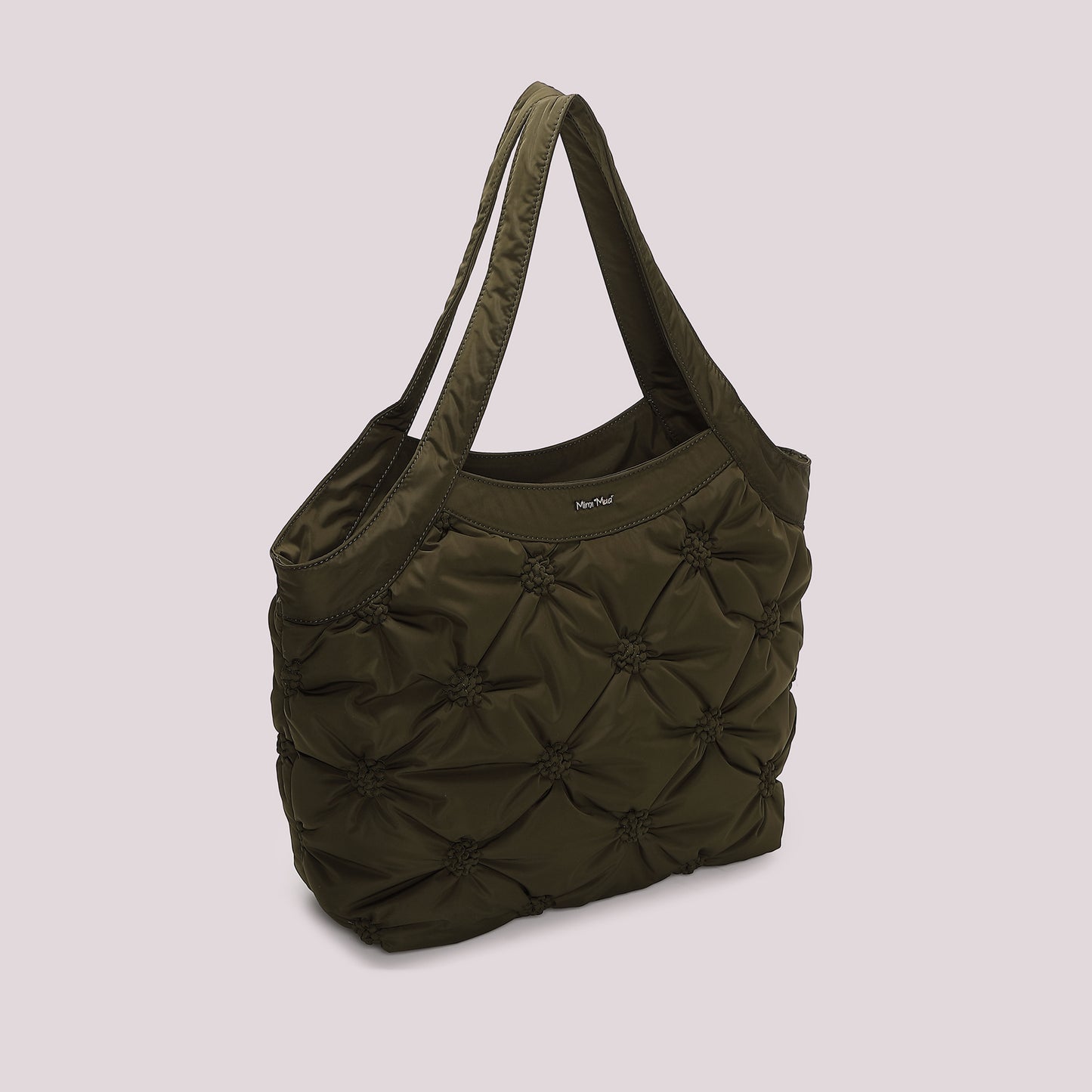 BORSA SHOPPING EFFETTO PIUMINO