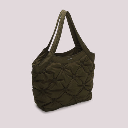 BORSA SHOPPING EFFETTO PIUMINO