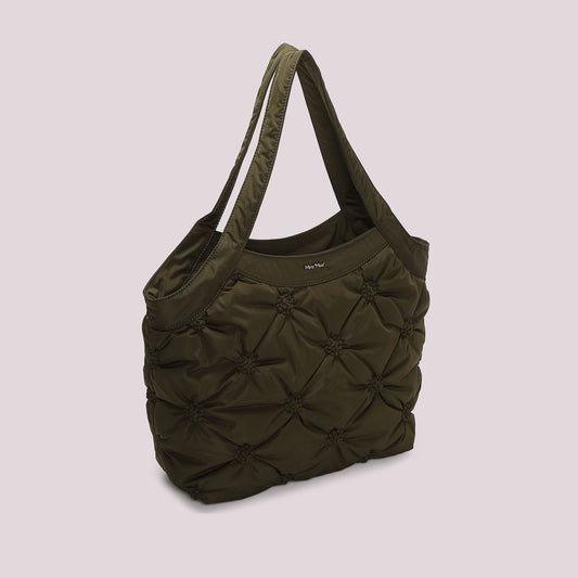 BORSA SHOPPING EFFETTO PIUMINO