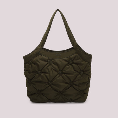 BORSA SHOPPING EFFETTO PIUMINO