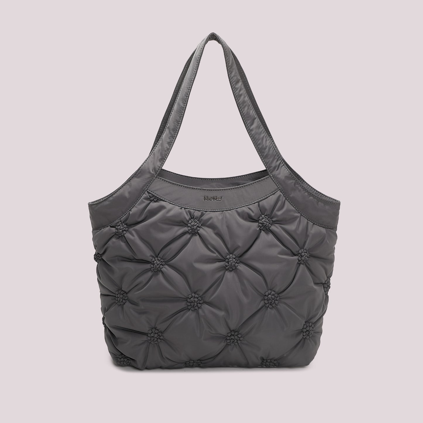 BORSA SHOPPING EFFETTO PIUMINO