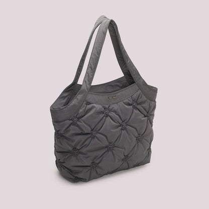 BORSA SHOPPING EFFETTO PIUMINO