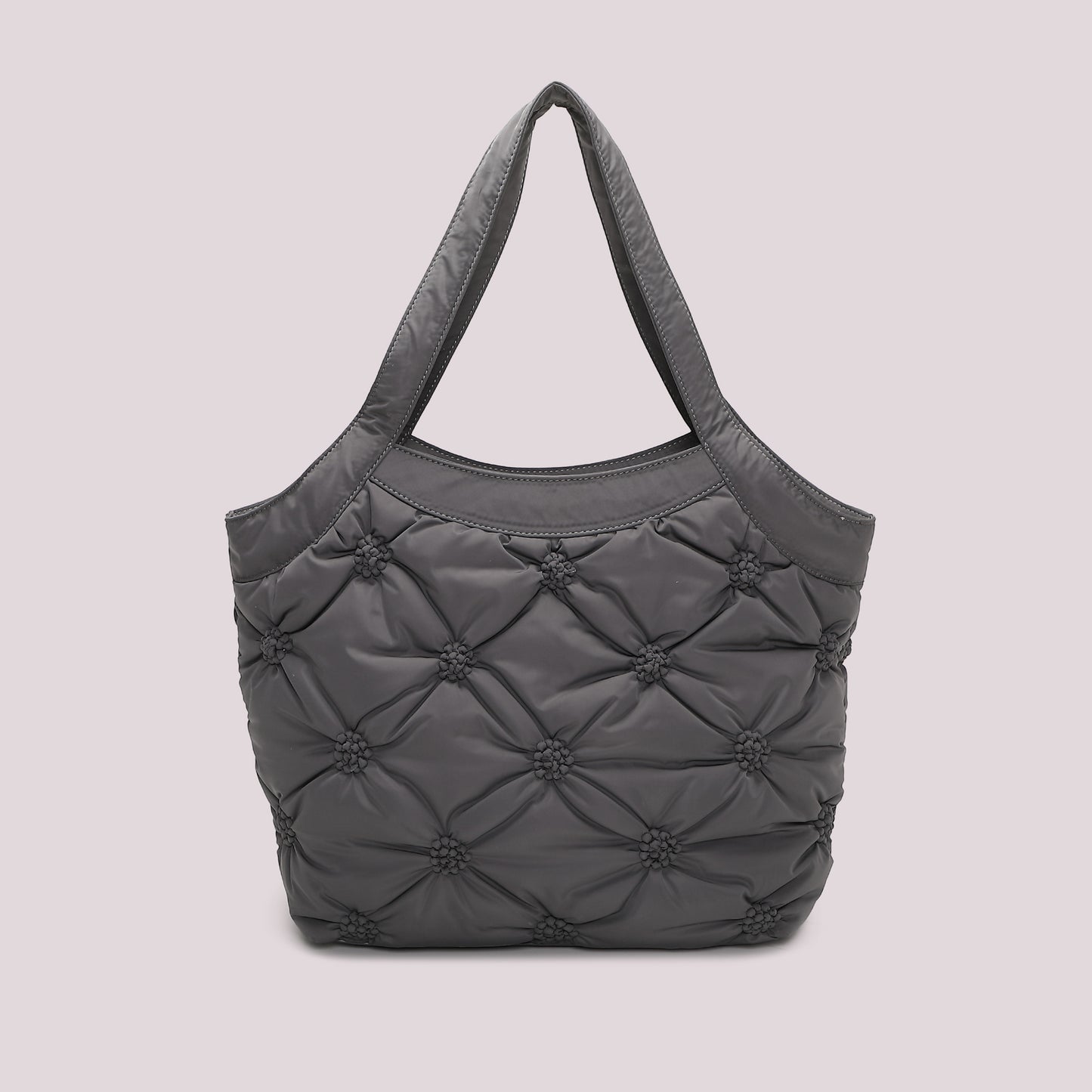 BORSA SHOPPING EFFETTO PIUMINO