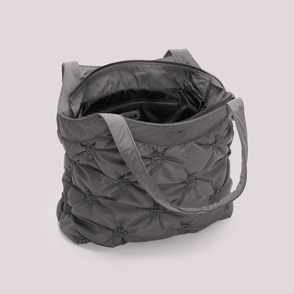 BORSA SHOPPING EFFETTO PIUMINO
