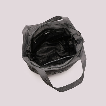 BORSA SHOPPING EFFETTO PIUMINO