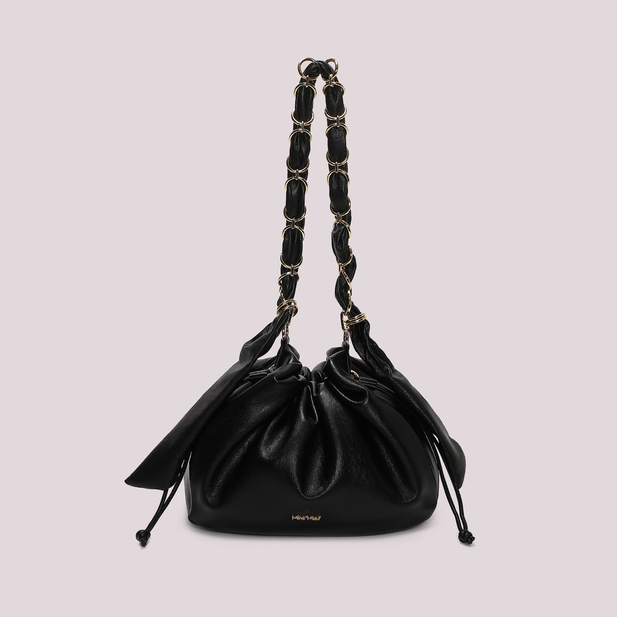 BORSA A SPALLA CON CATENA SUI MANICI