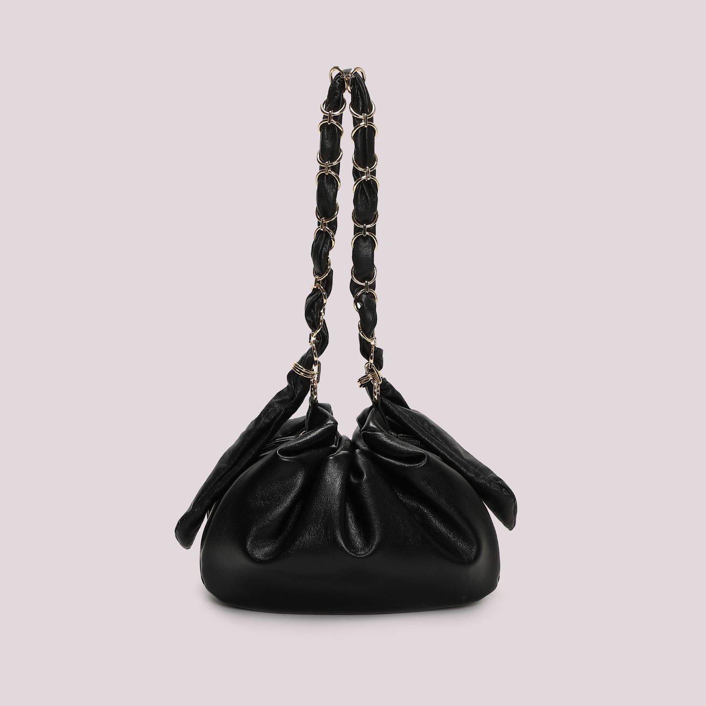 BORSA A SPALLA CON CATENA SUI MANICI