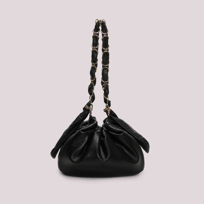 BORSA A SPALLA CON CATENA SUI MANICI