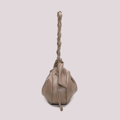 BORSA A SPALLA CON CATENA SUI MANICI