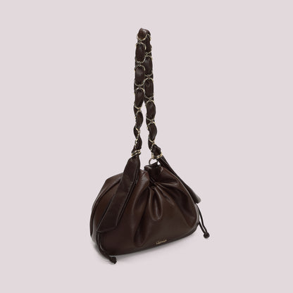 BORSA A SPALLA CON CATENA SUI MANICI