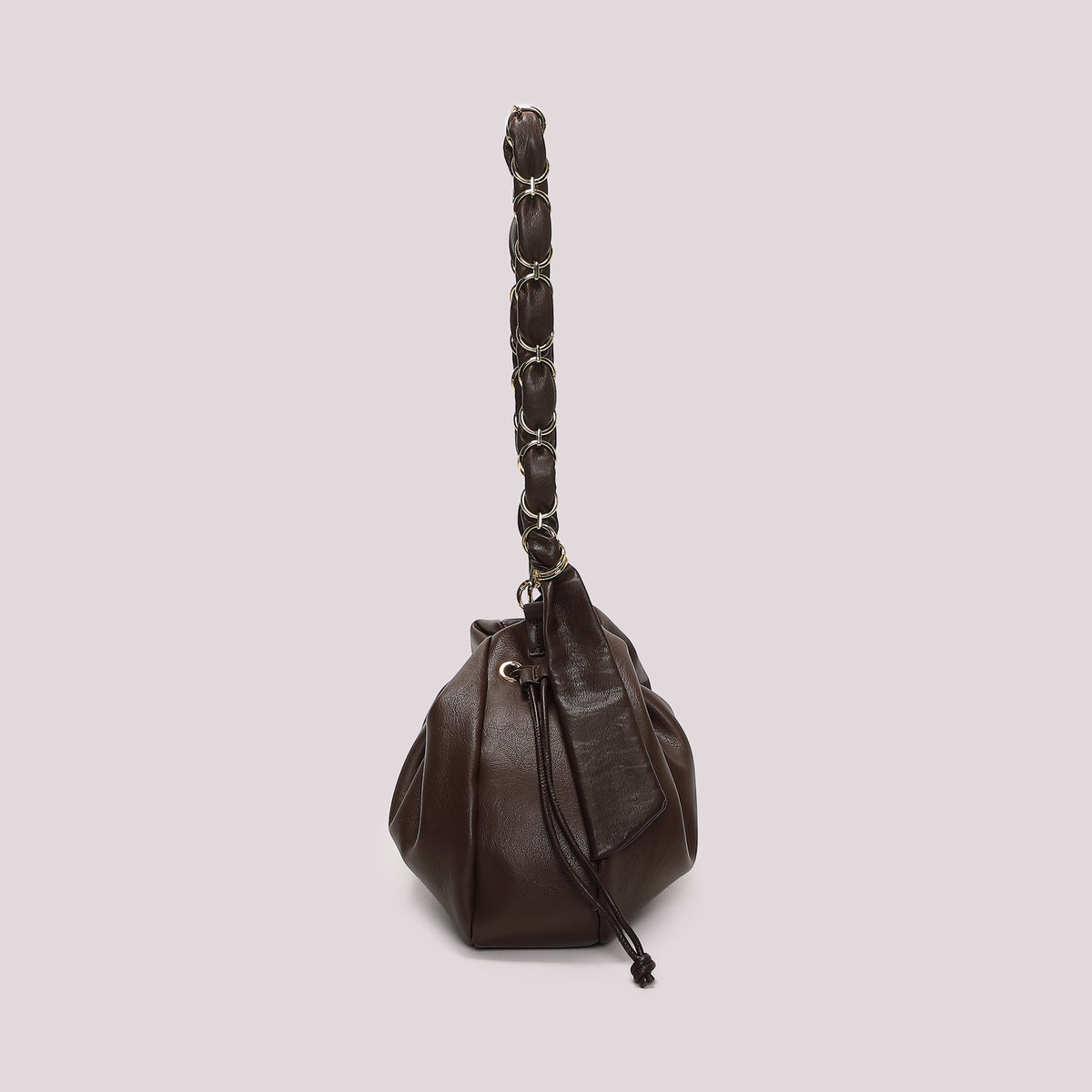 BORSA A SPALLA CON CATENA SUI MANICI