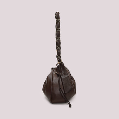 BORSA A SPALLA CON CATENA SUI MANICI