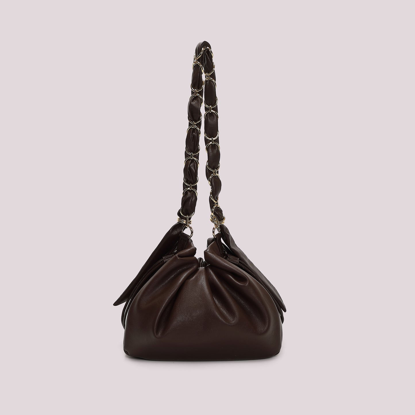BORSA A SPALLA CON CATENA SUI MANICI