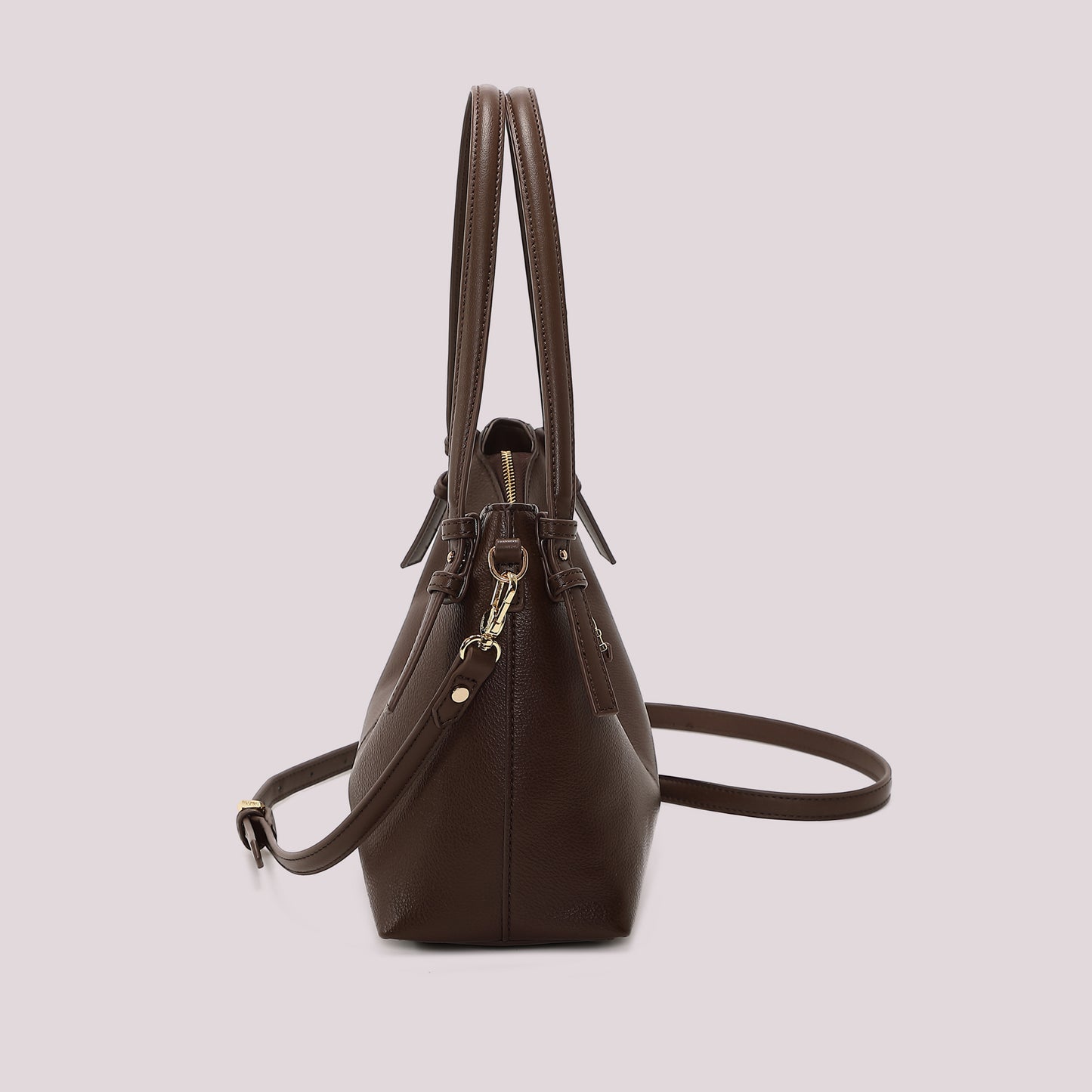 BORSA A SPALLA CON LETTERE MIMI MUA SULLA ZIP