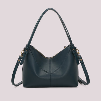 BORSA A SPALLA CON LETTERE MIMI MUA SULLA ZIP