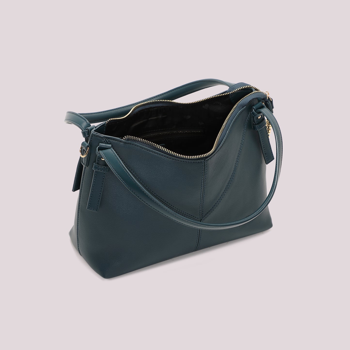 BORSA A SPALLA CON LETTERE MIMI MUA SULLA ZIP