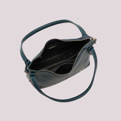 BORSA A SPALLA CON LETTERE MIMI MUA SULLA ZIP