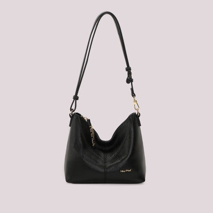 BORSA A TRACOLLA CON LETTERE MIMI MUA SULLA ZIP