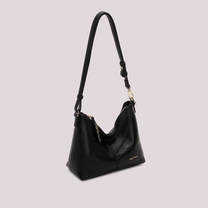 BORSA A TRACOLLA CON LETTERE MIMI MUA SULLA ZIP