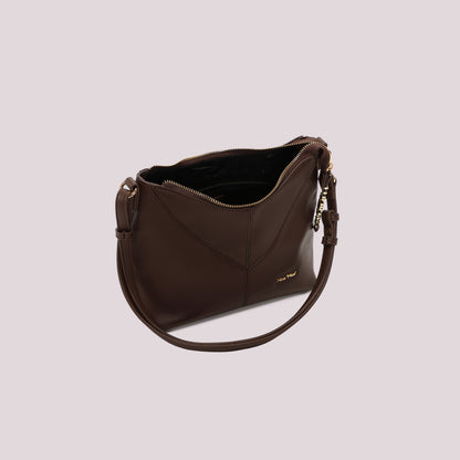 BORSA A TRACOLLA CON LETTERE MIMI MUA SULLA ZIP