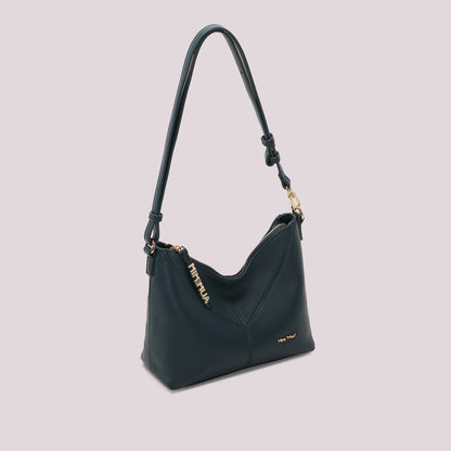 BORSA A TRACOLLA CON LETTERE MIMI MUA SULLA ZIP