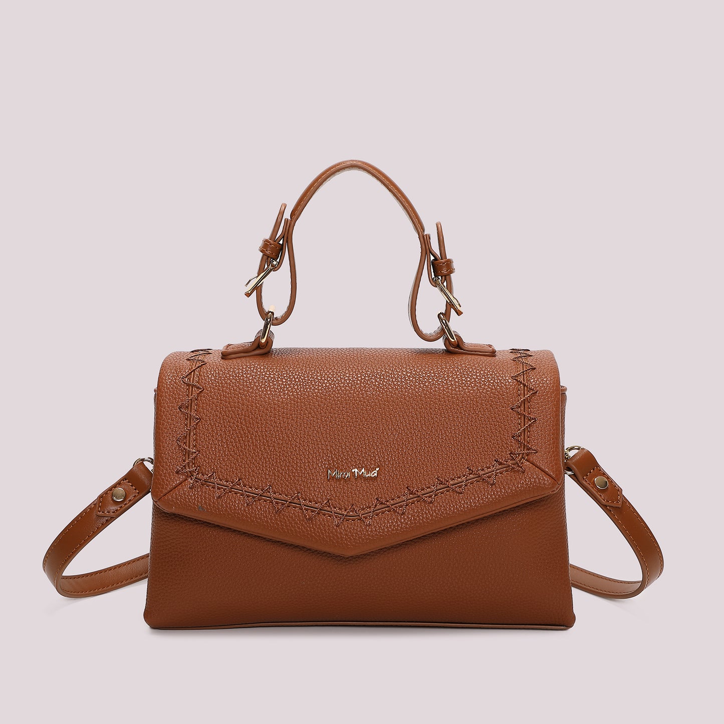 BORSA A MANO CON CUCITURE A VISTA